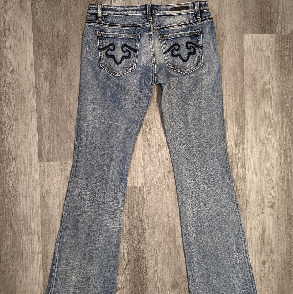 Express Rock Revival Bootcut Jeans 6 Long / Tall